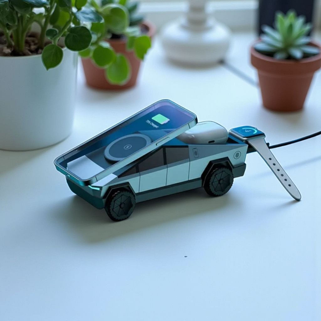 Tesla - Wireless Charger 3 in 1