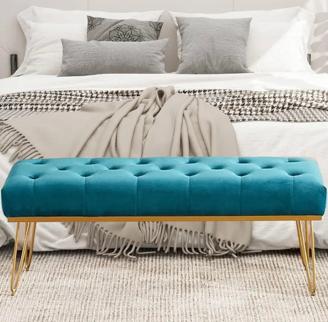 Azure & gold bench