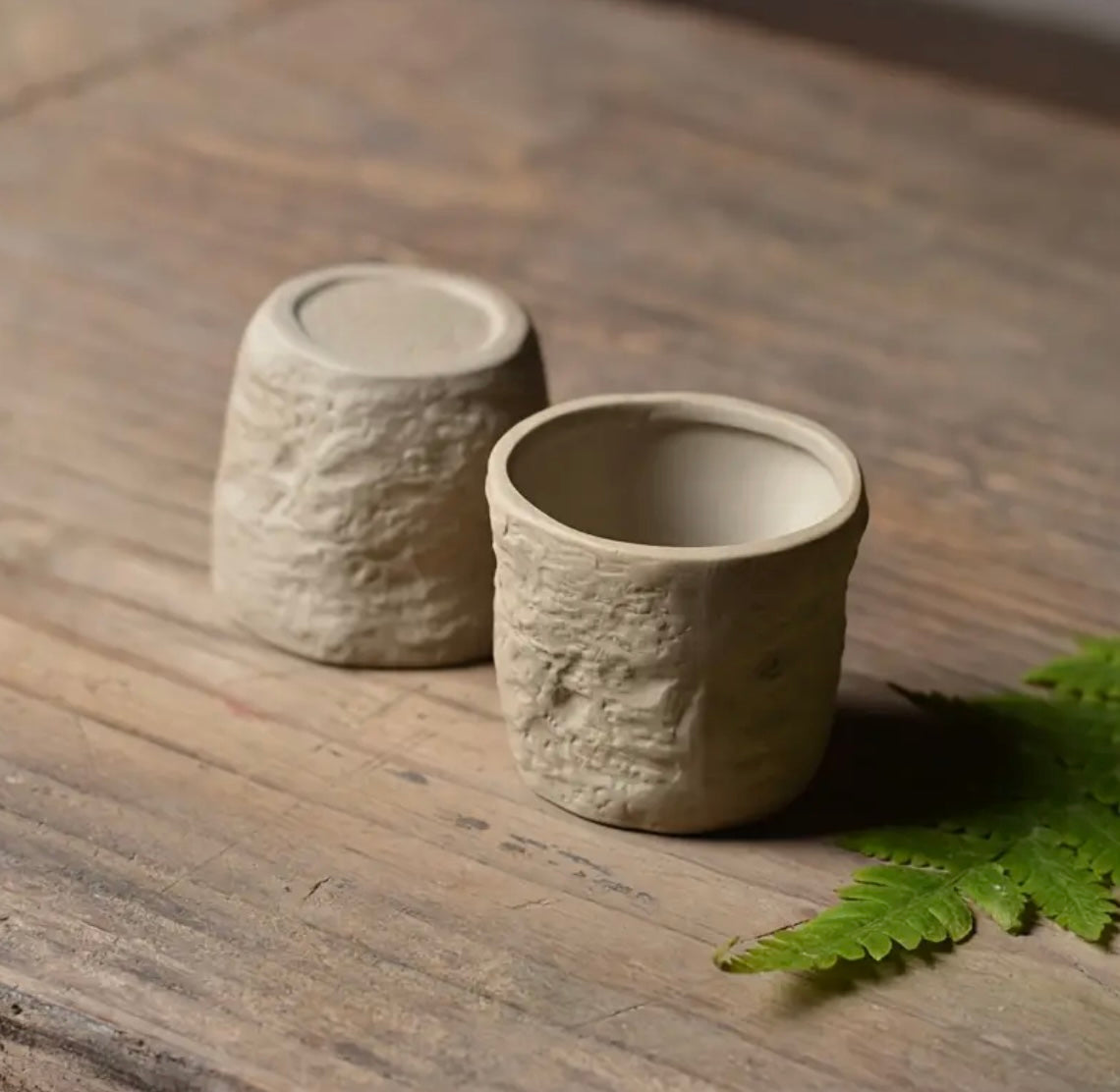 Stone Texture Teapot Set with 2 Cups – Modern Liminal Design