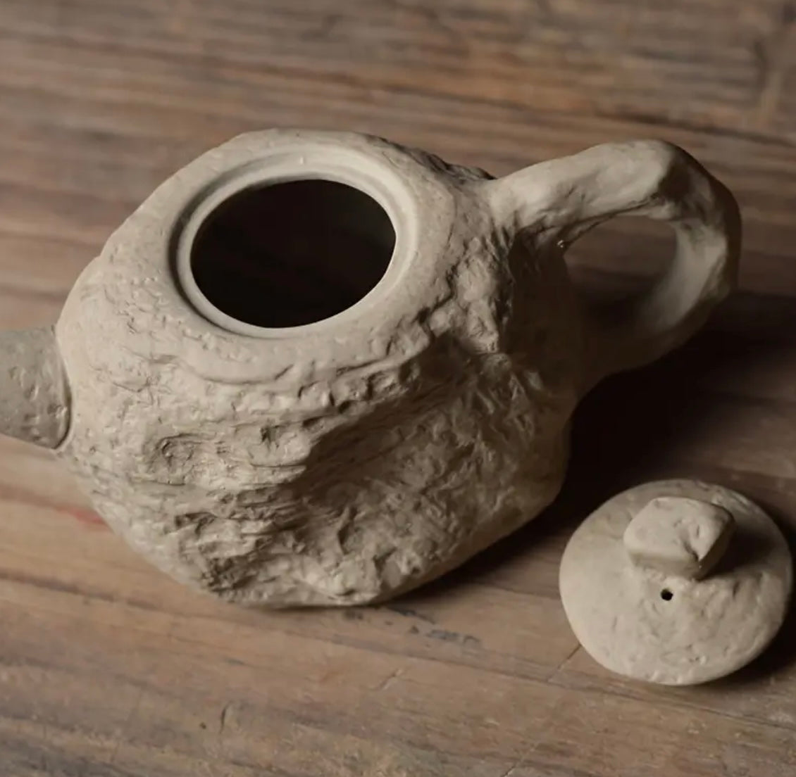 Stone Texture Teapot Set with 2 Cups – Modern Liminal Design