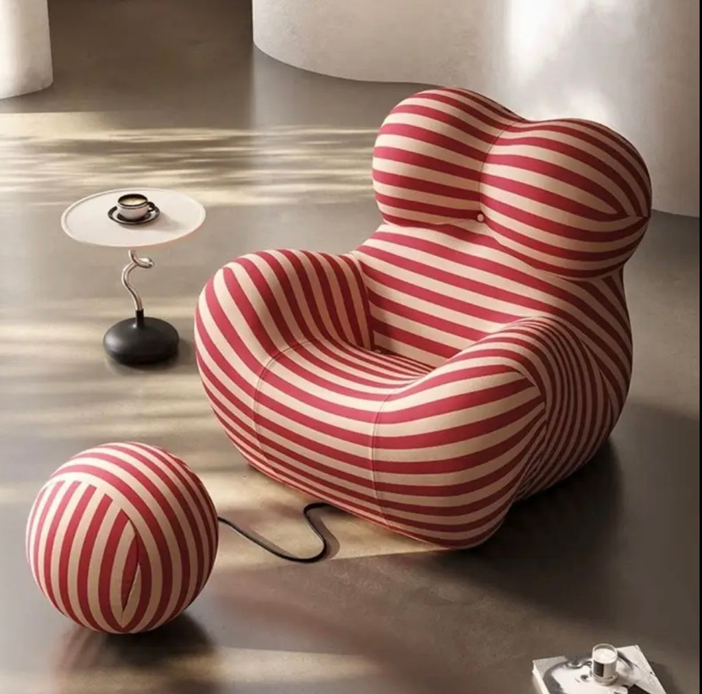 Modern sofa & pouf