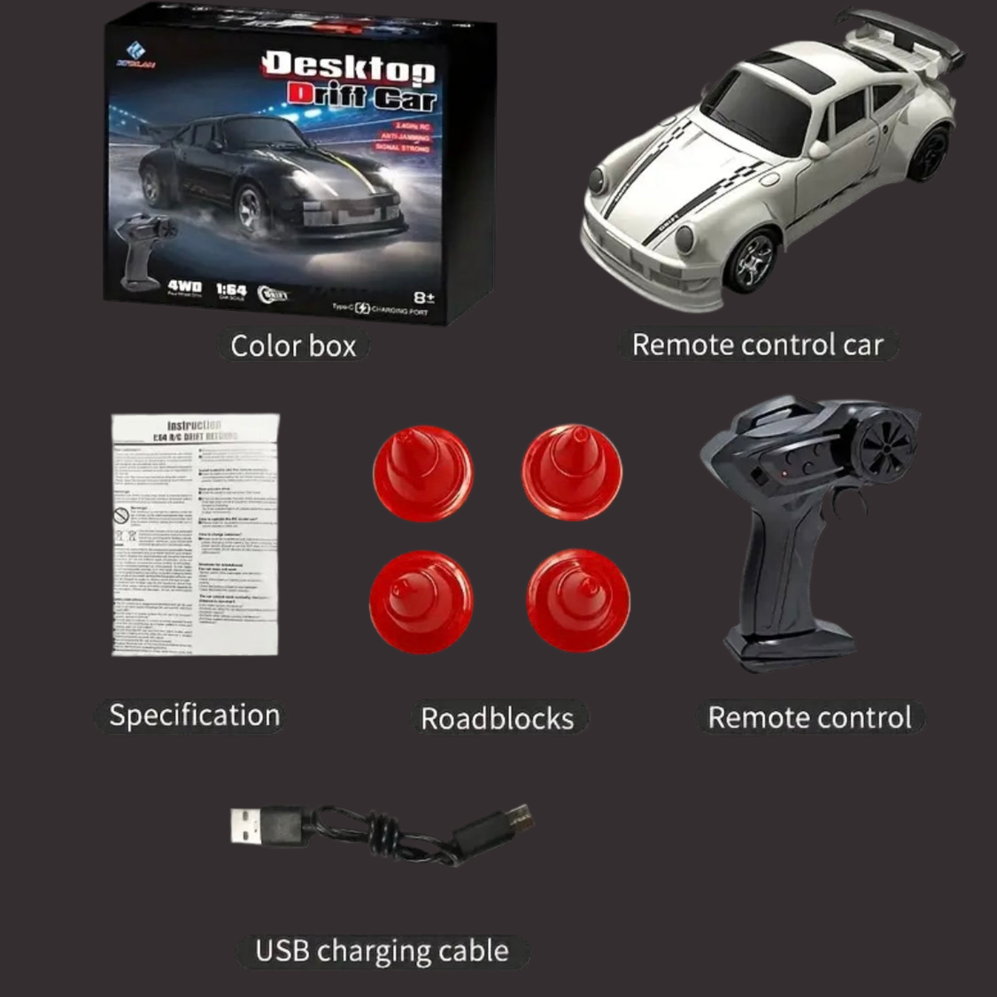 KF20 (1:64) Mini Drift RC Car