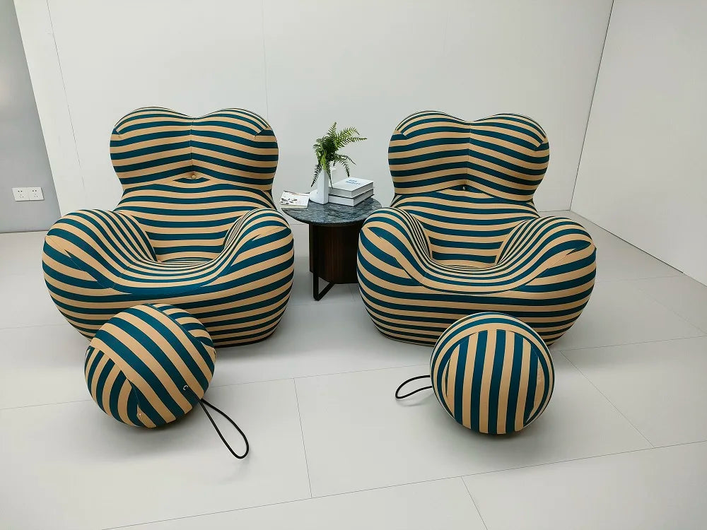Modern sofa & pouf