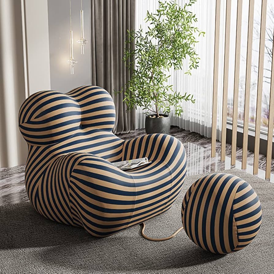 Modern sofa & pouf