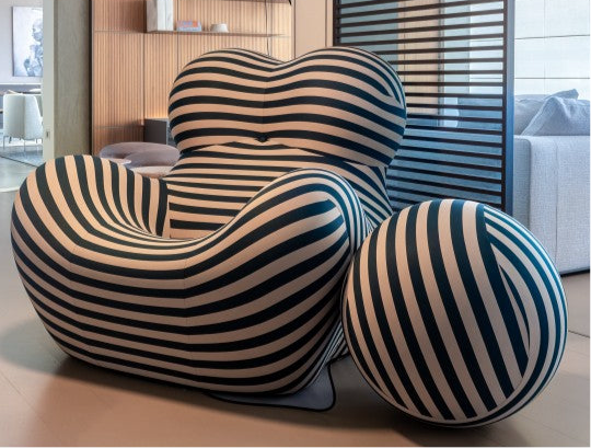 Modern sofa & pouf
