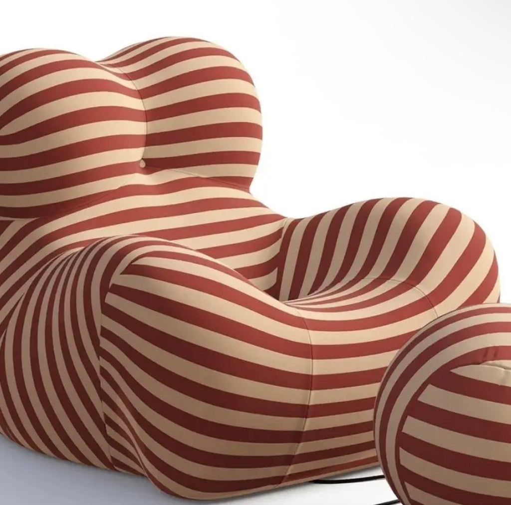 Modern sofa & pouf