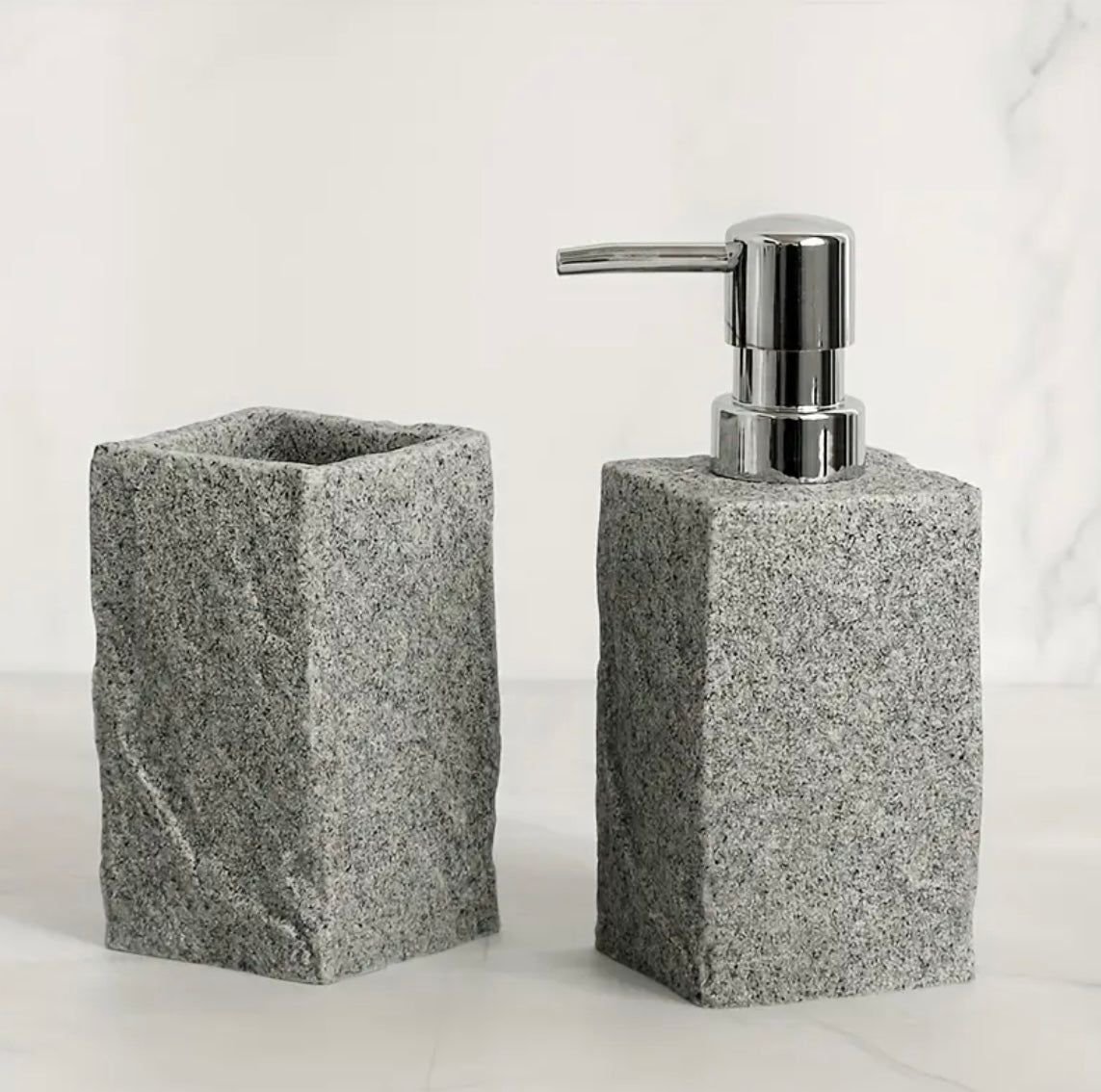 Luxury Stone Bathroom Accessories Set