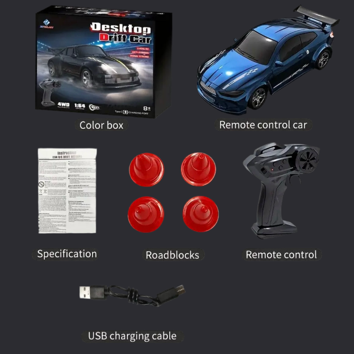 KF20 (1:64) Mini Drift RC Car