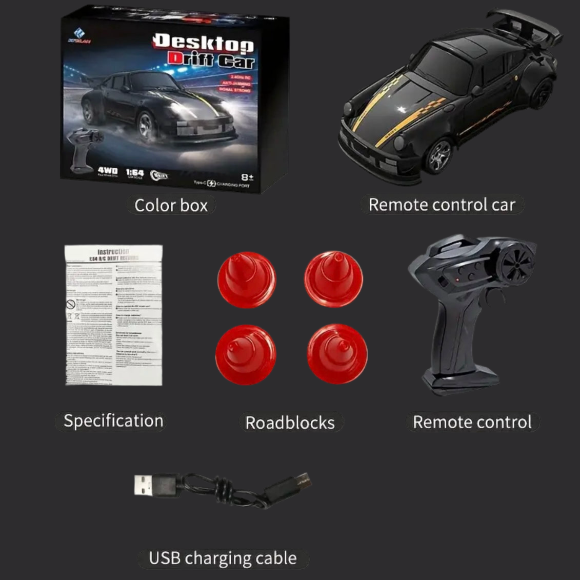 KF20 (1:64) Mini Drift RC Car