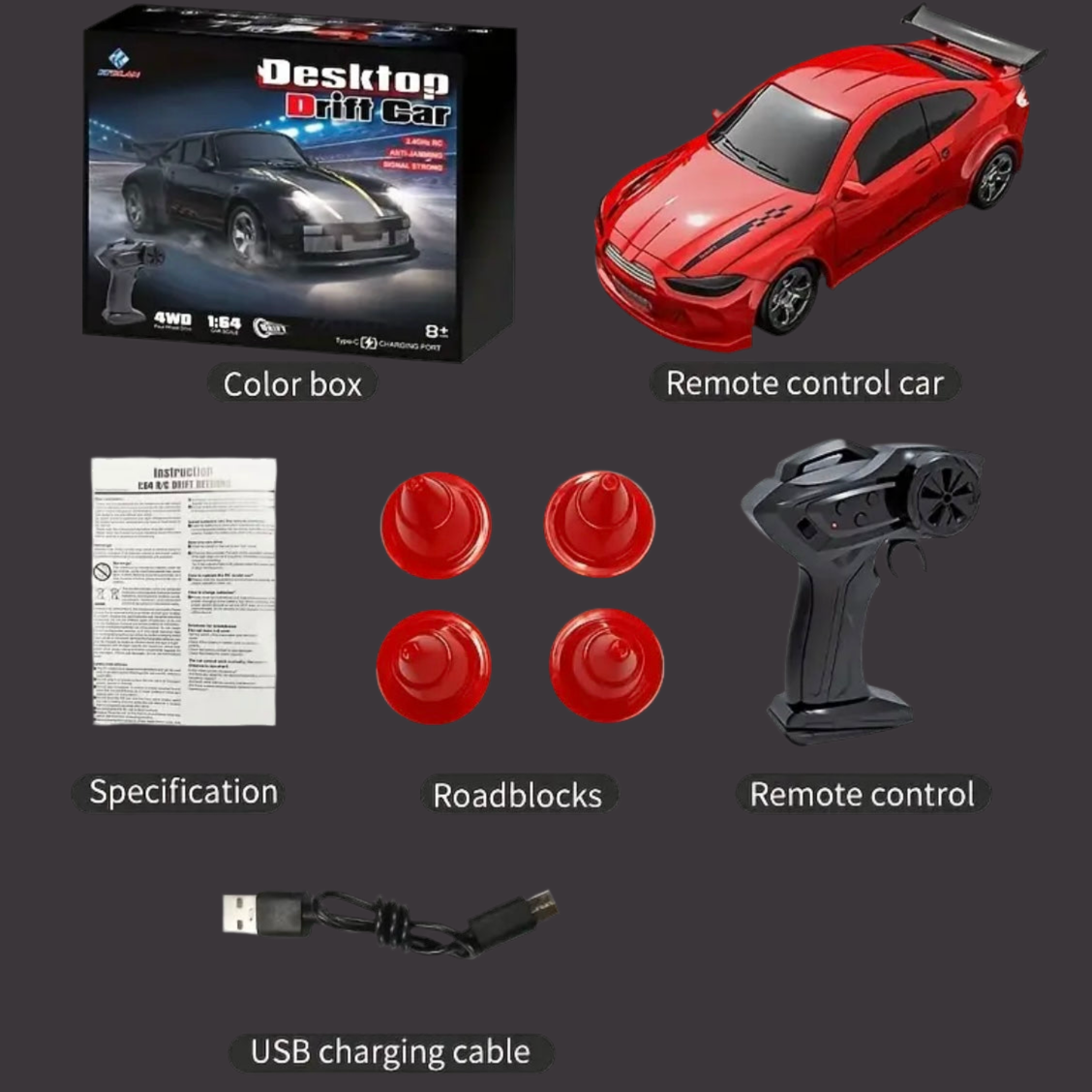 KF20 (1:64) Mini Drift RC Car