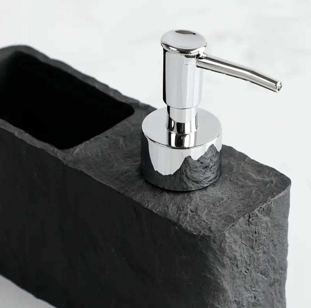Stone soap dispenser