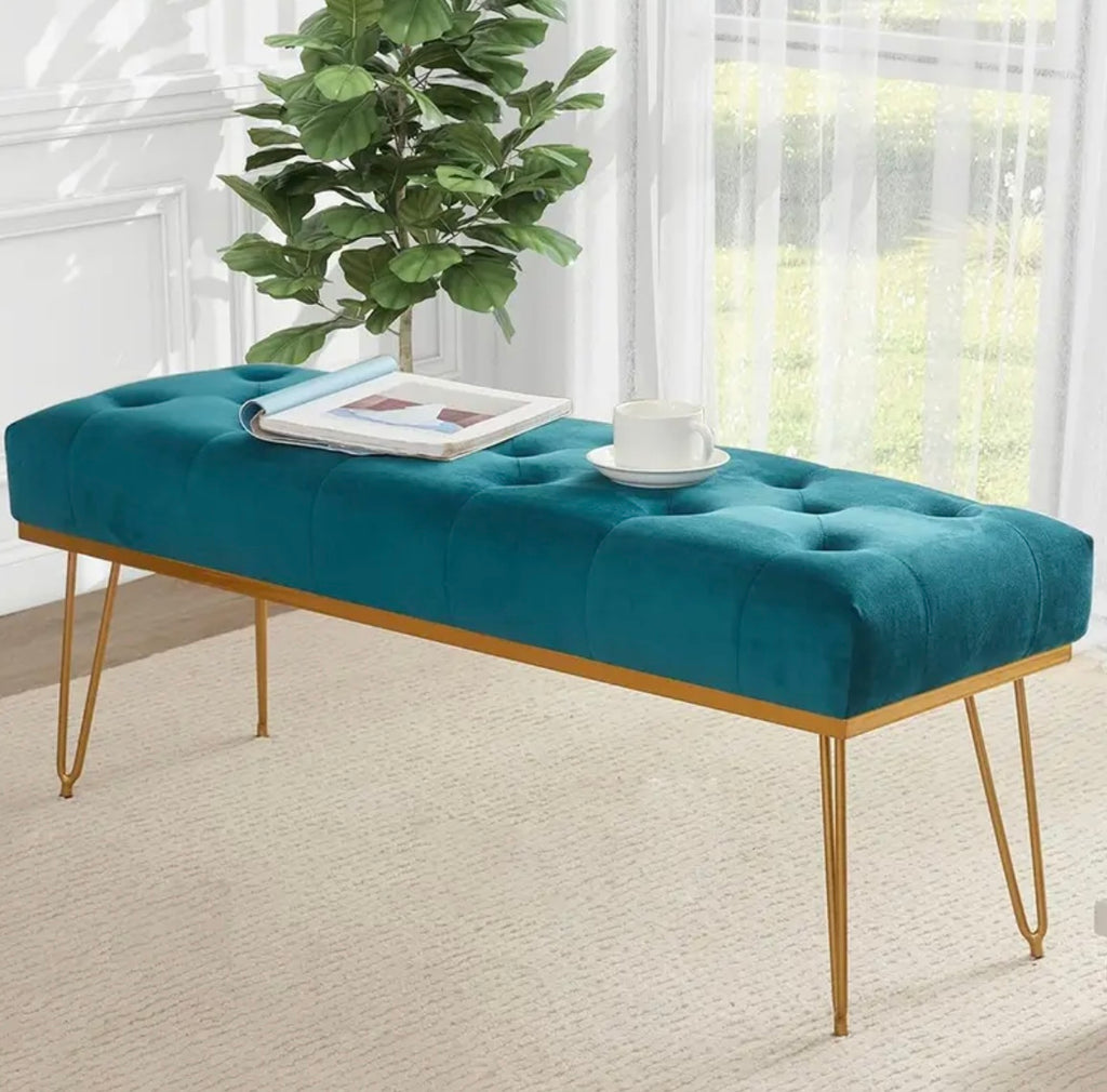 Azure & gold bench