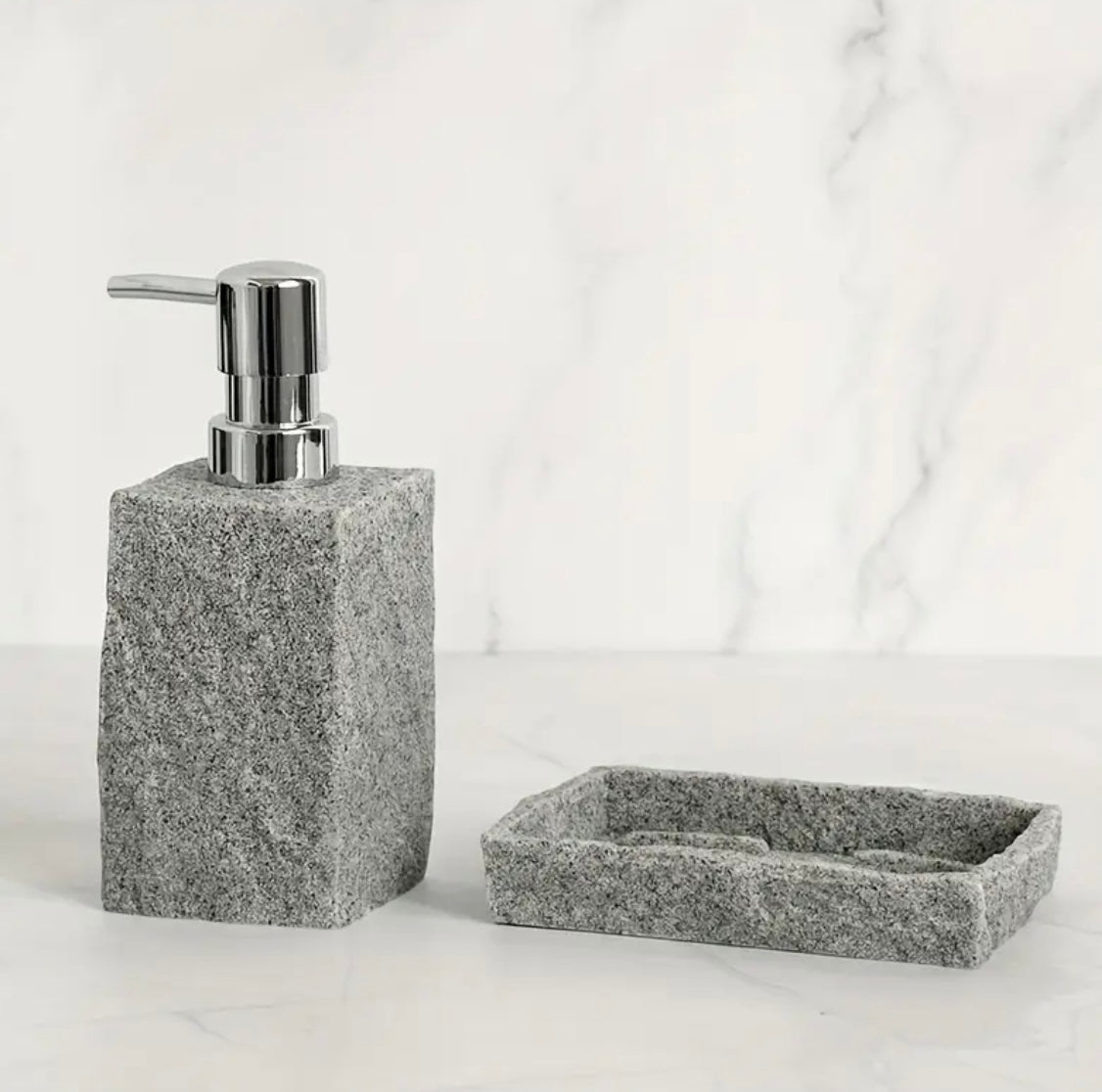 Luxury Stone Bathroom Accessories Set