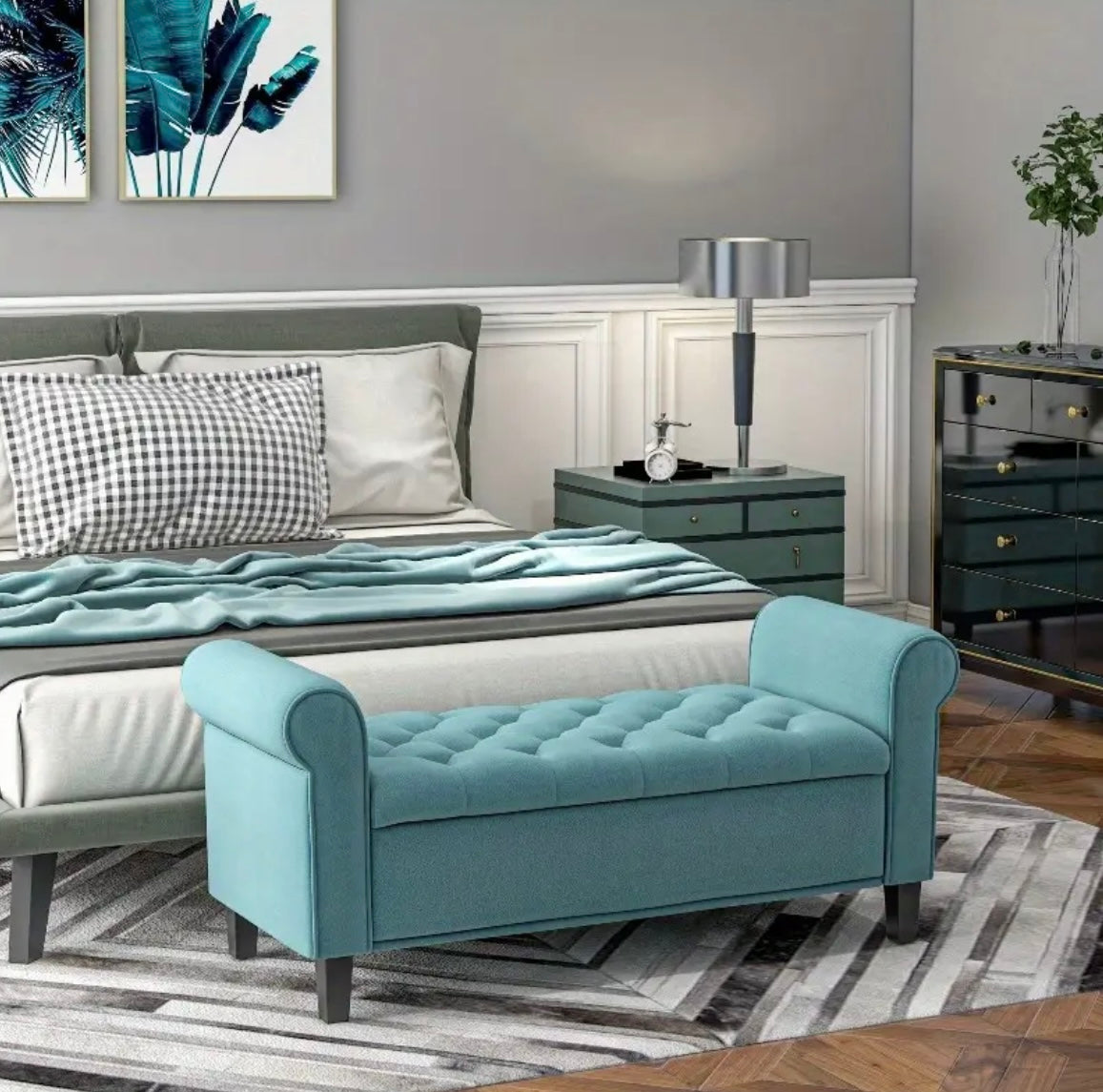 Soft Bench - Azure